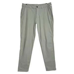 Lululemon Commission Pant Slim Fit Warpstreme SIZE 32 x 28 Silver Drop ABC Chino